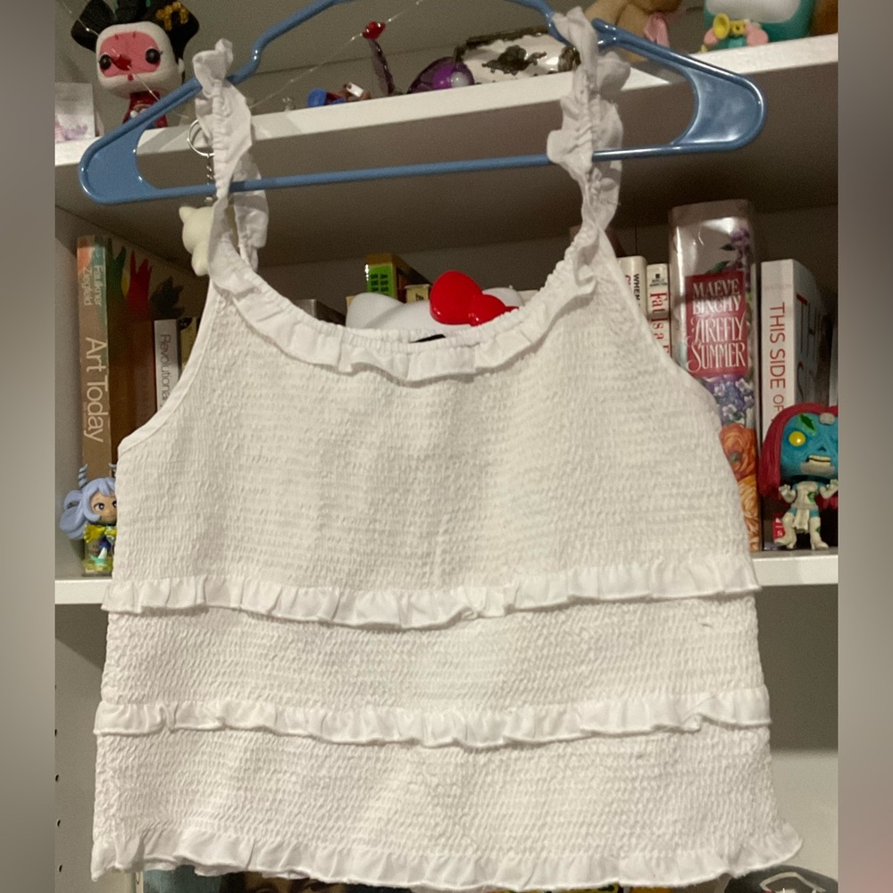 Cute White detailed Shirt